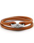 Western Bracelet (925 Silver + Vintage Leather)