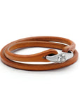 Western Bracelet (925 Silver + Vintage Leather)