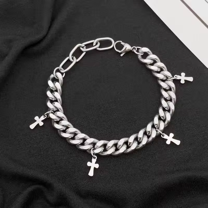 Cross Cuban Bracelet