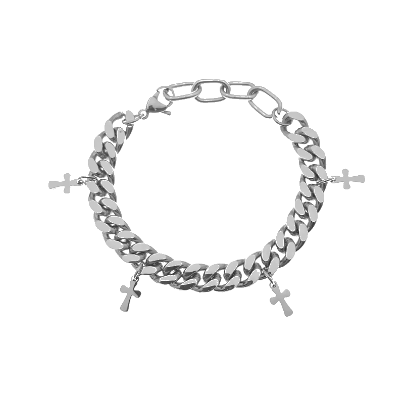 Cross Cuban Bracelet