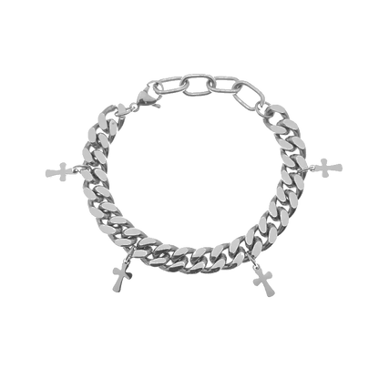 Cross Cuban Bracelet